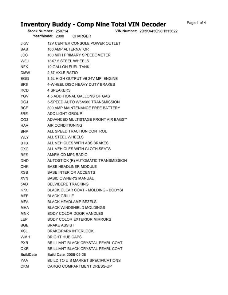 Audio Equipment Radio Display And Receiver Radio ID RES Fits 08-10 300 3754258