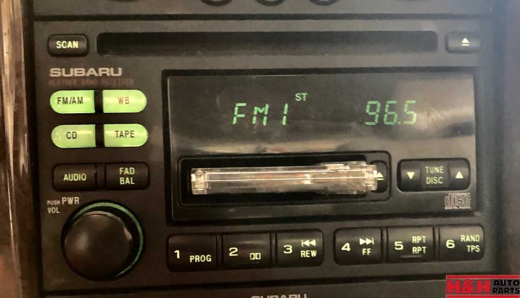 Audio Equipment Radio Am-fm-cd-cassette Fits 00-02 LEGACY 370652