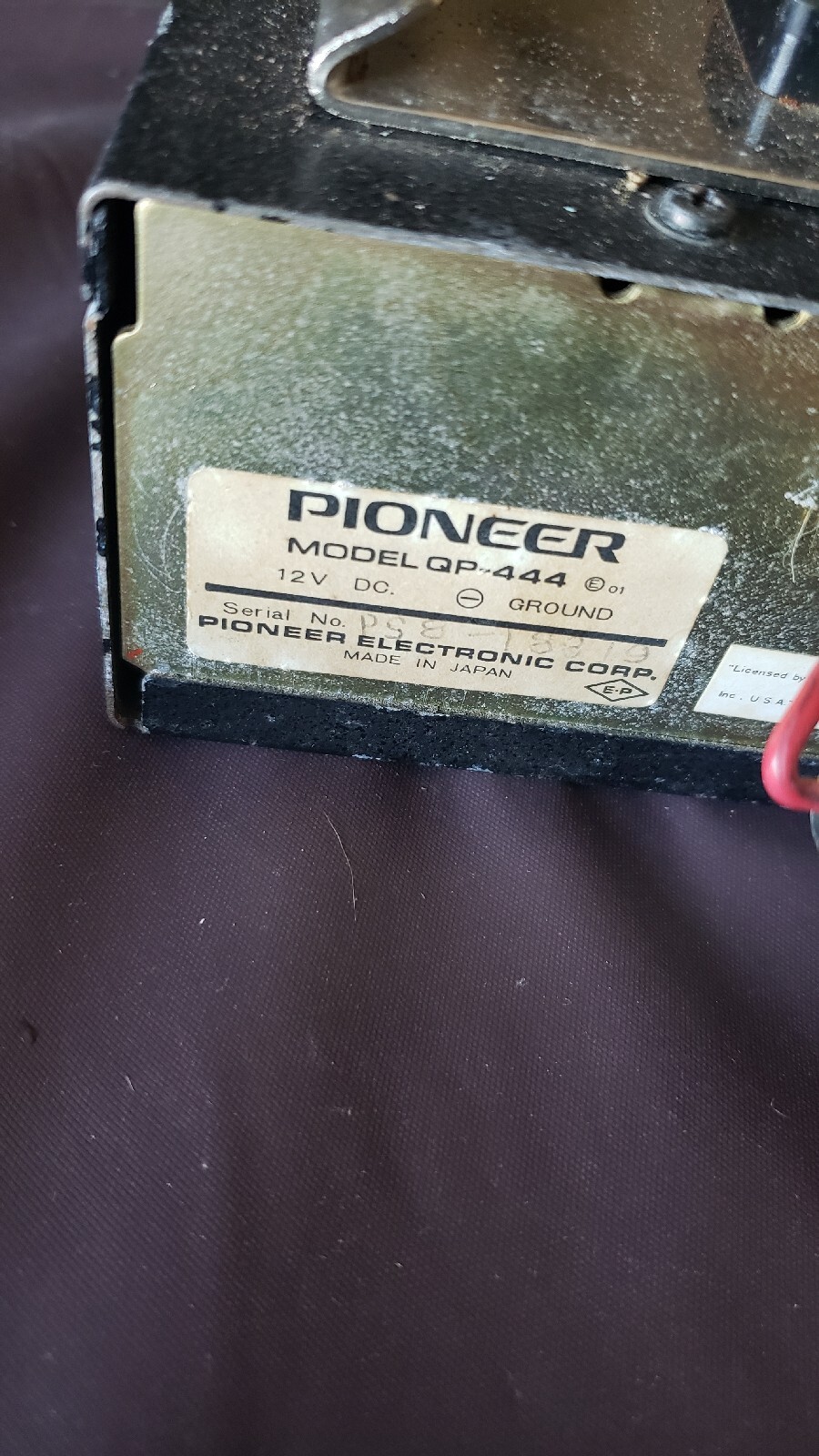 VTG RARE Pioneer QP-444 8 Track Player For ROLLS ROYCE SILVER SHADOW CORNICHE W2