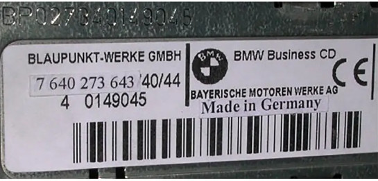 BLAUPUNKT RADIO CODE UNLOCK STEREO FITS CARS NISSAN BMW FIAT FORD 15 PIN SERVICE