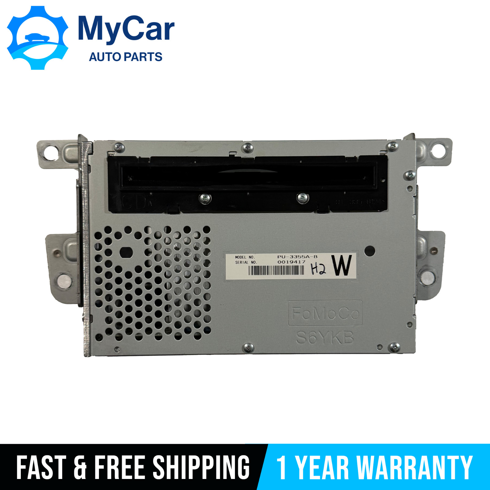 2011–2012 FORD MUSTANG AM FM RADIO SINGLE DISC CD MP3 RECEIVER CR3T-19C157-AB