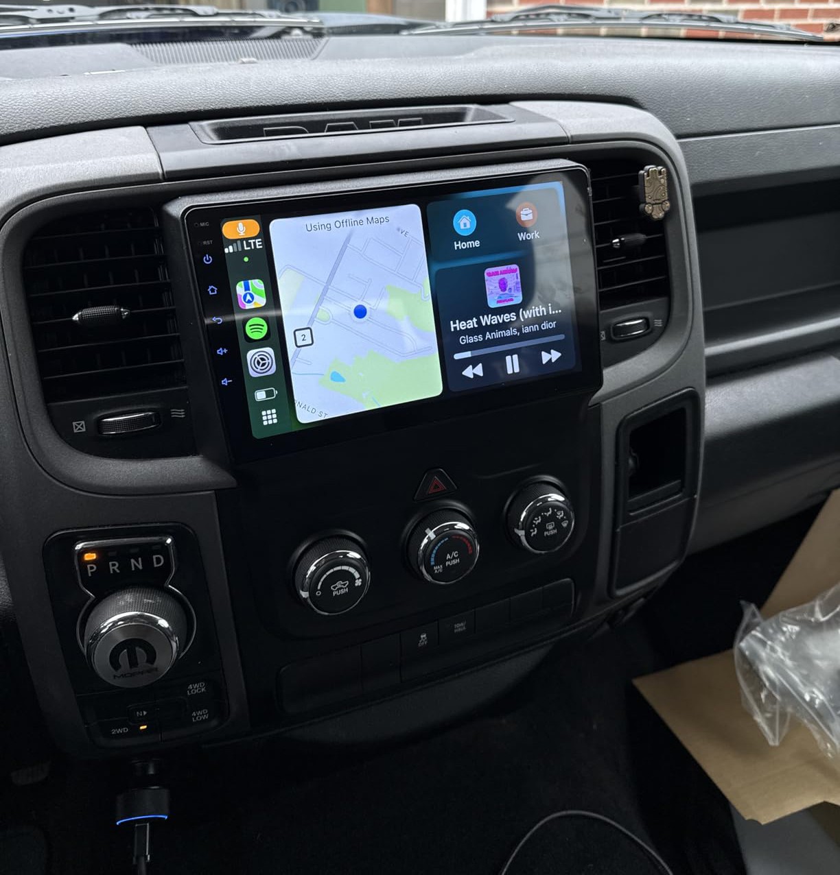 Car Radio Stereo Fit For Carplay For 2013-18 Dodge Ram 1500 2500 3500 Android 13