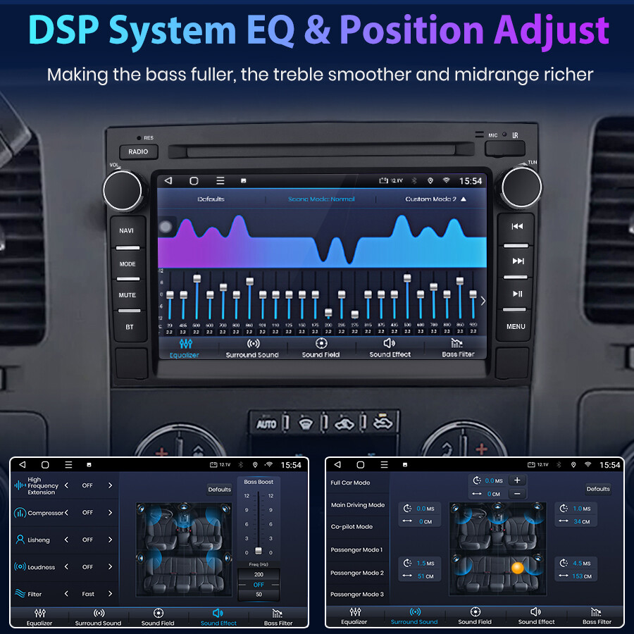 Android 15 Touch Screen Car Stereo Radio For GMC Yukon Sierra Chevrolet Chevy