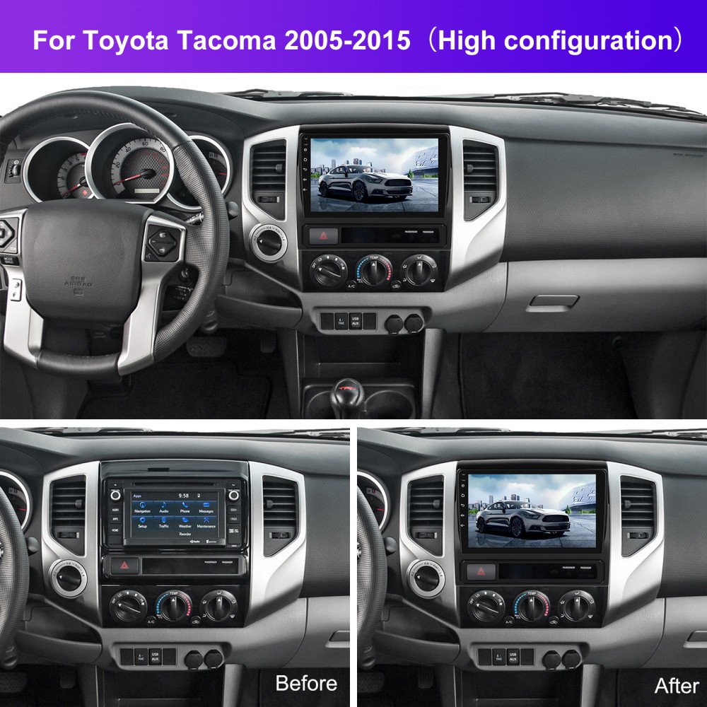 JBL For Toyota Tacoma 2005-2013 Apple Carplay Android15 Car Stereo Radio GPS Cam