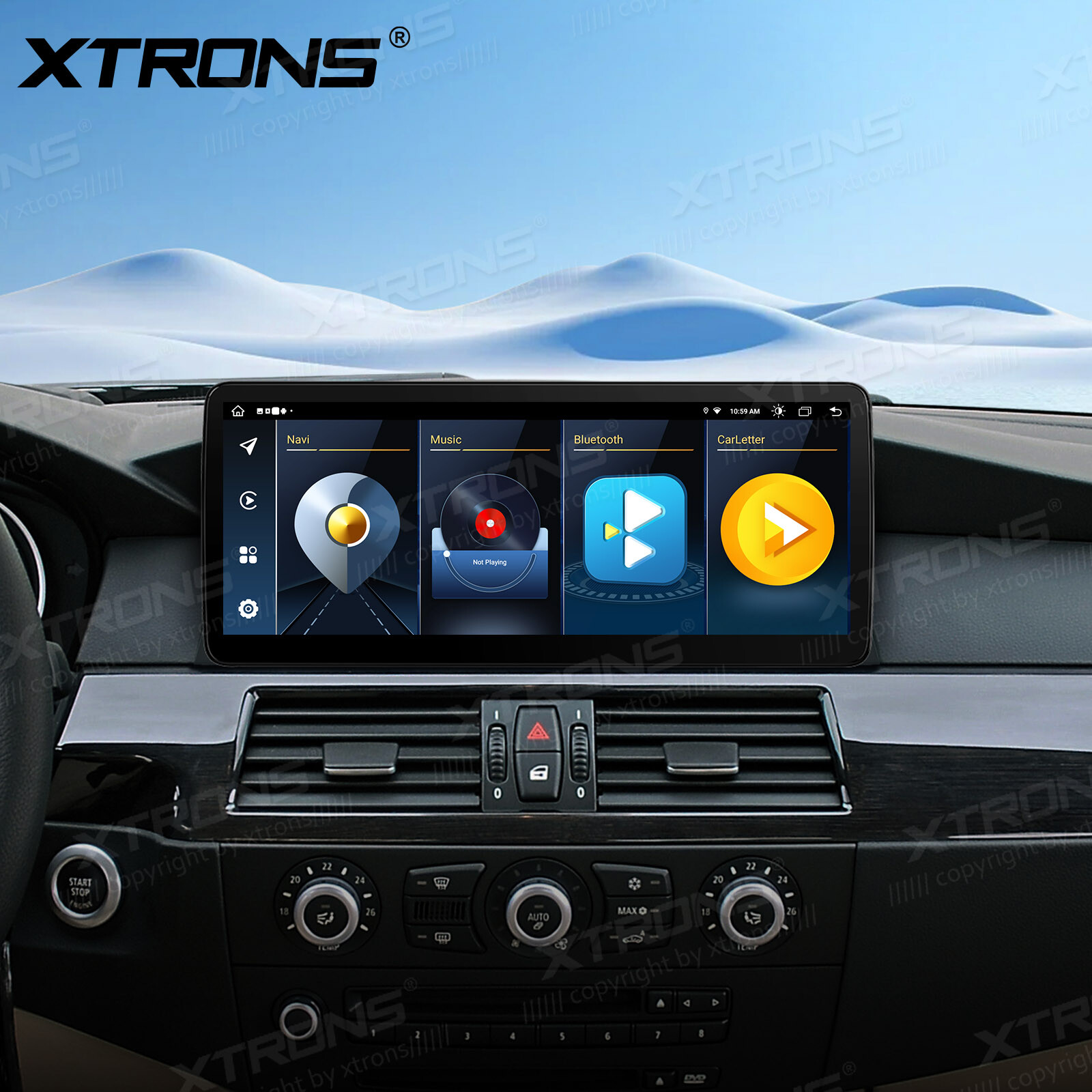 For BMW 5er E60 E61 CCC CarPlay Android Auto 8-Core Car GPS Stereo Navi WiFi DSP