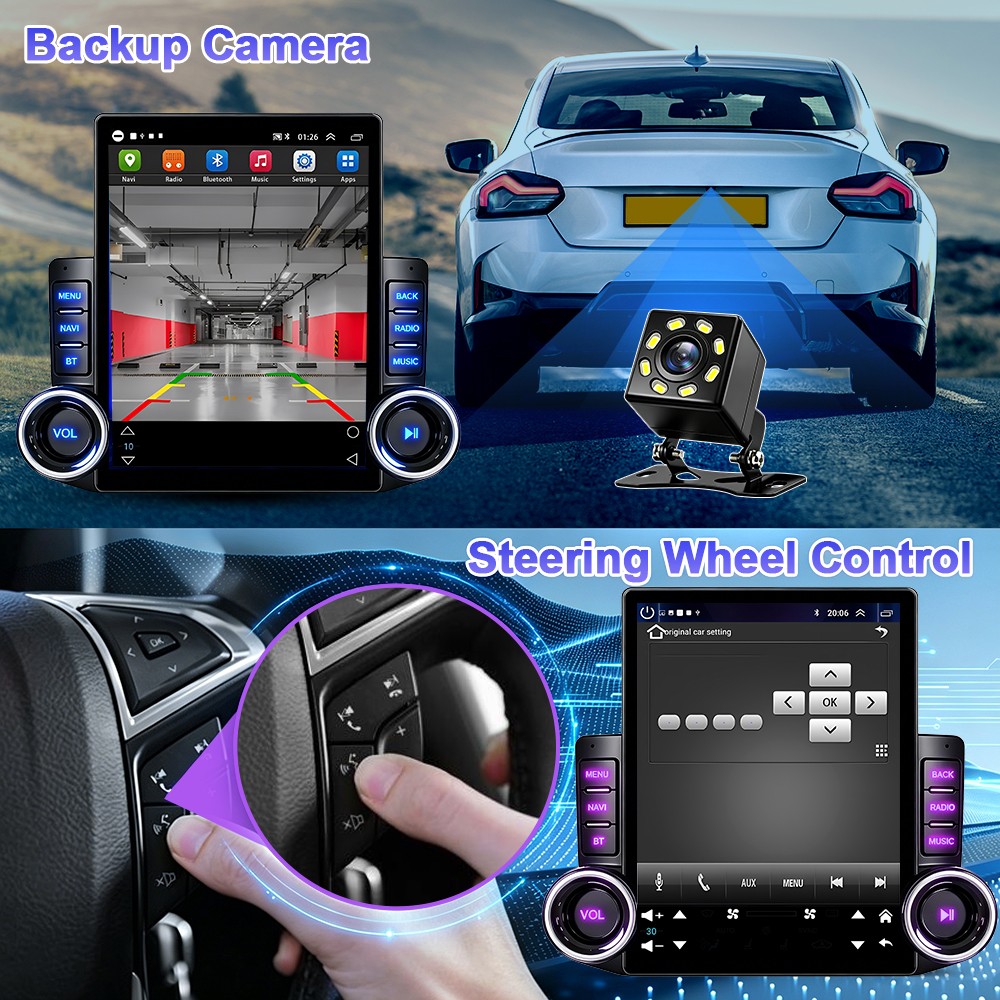9.7″ 64G For Nissan Titan 2017-2019 Android 15 Carplay Stereo Radio GPS FM W/CAM