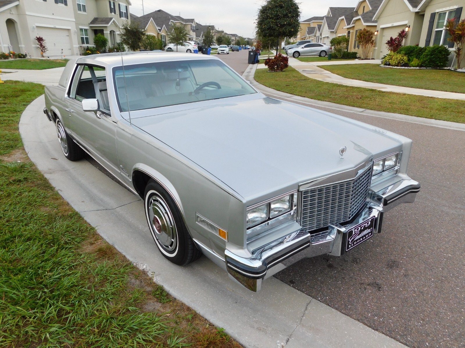GM 1979 Cadillac Eldorado in Norfolk Grey with Silver leather interior 350 V-8.