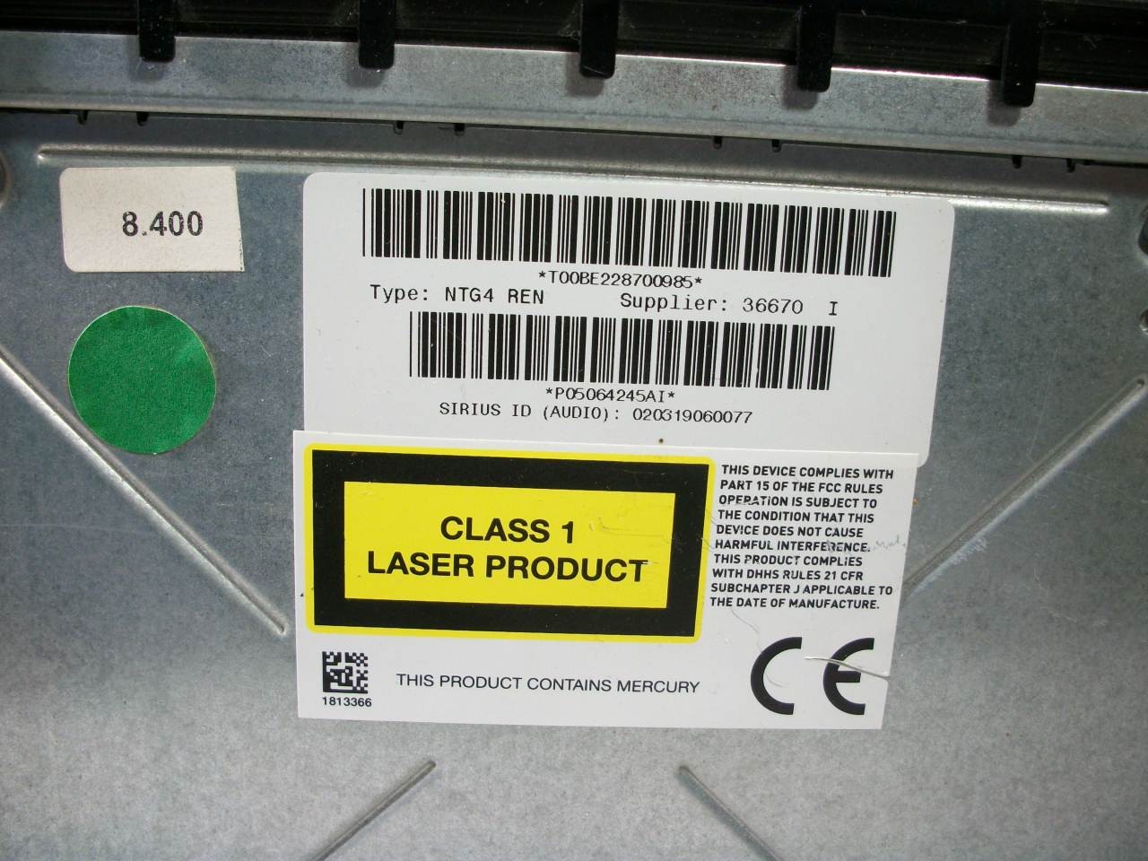 08-14 CHRYSLER DODGE JEEP NTG4 MYGIG UCONNECT SIRIUS CD RADIO 20GB P05064245AI
