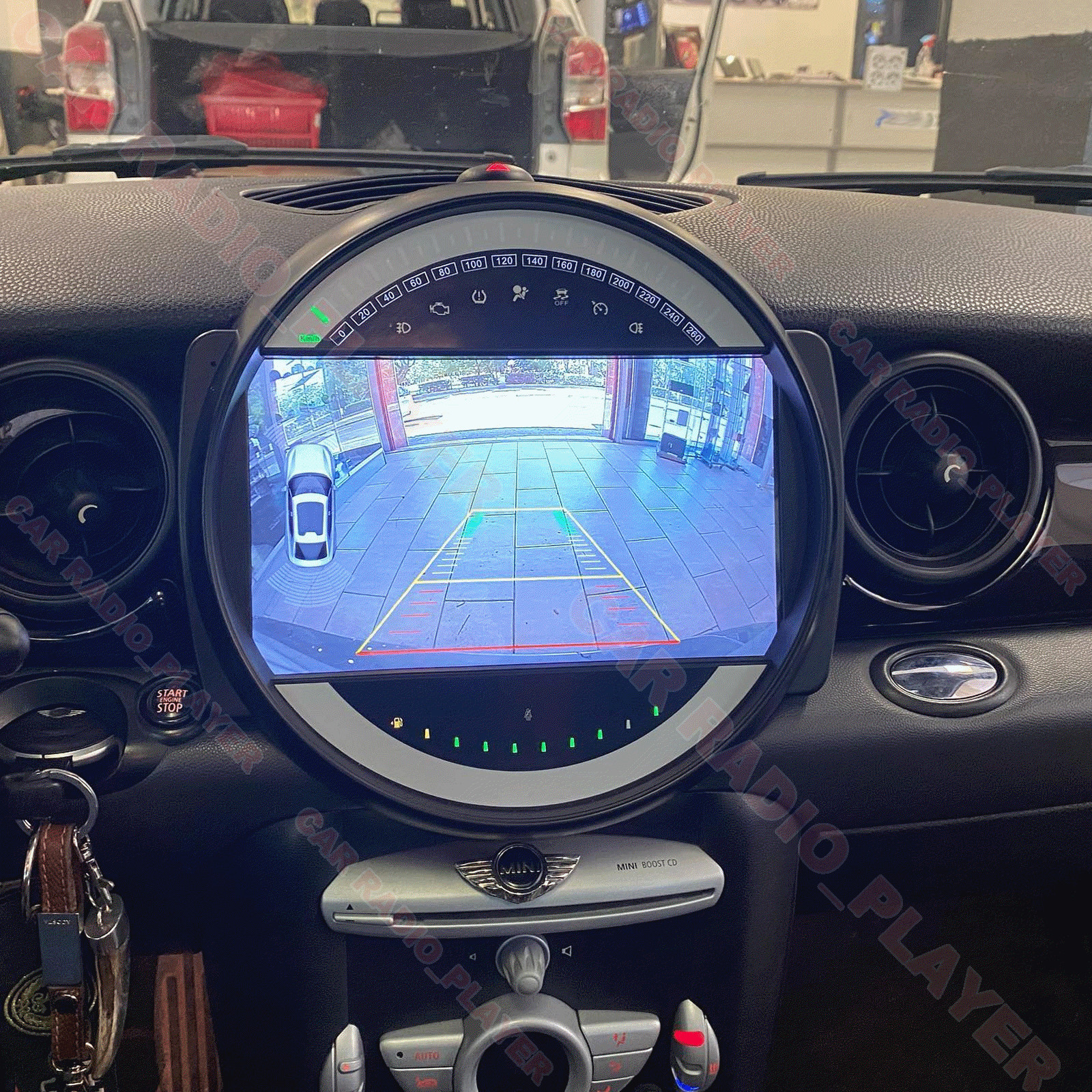 Android 15 Auto Carplay Car Stereo Radio GPS 2+64G For BMW Mini Cooper 2007-2014