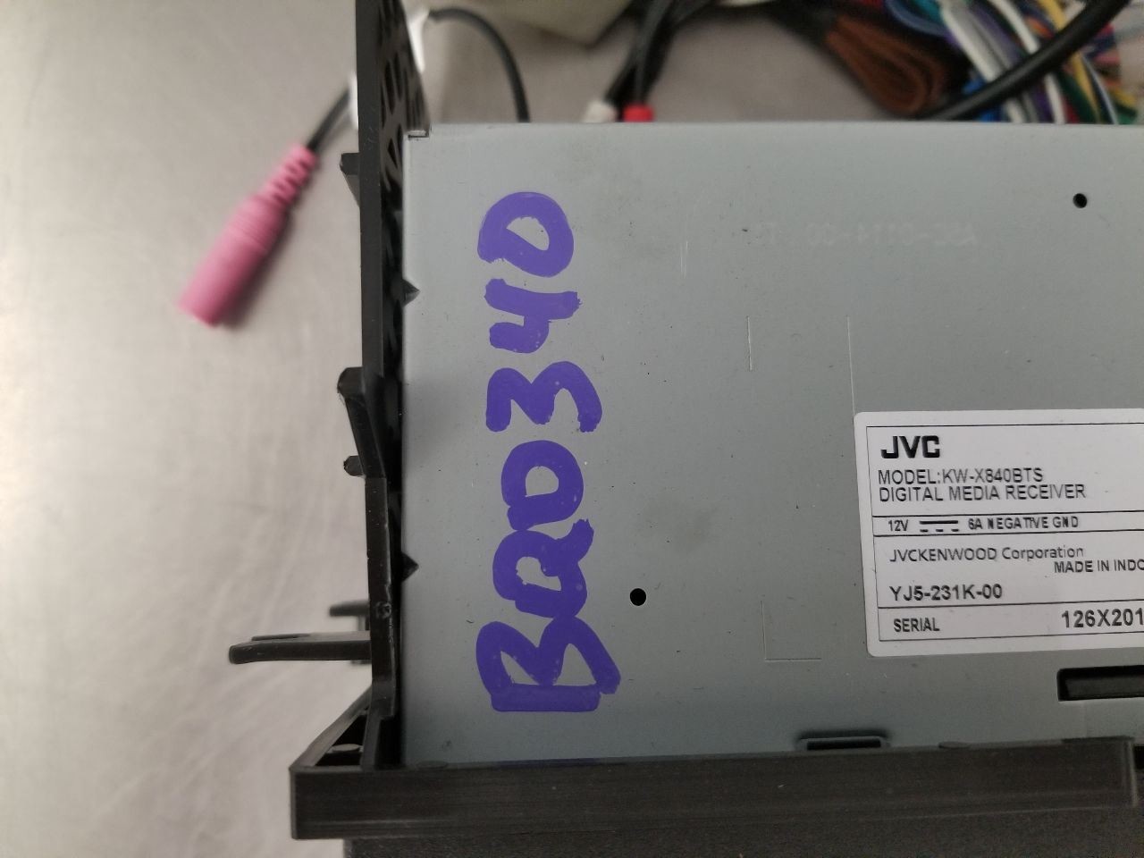 08 FORD MUSTANG GT/ CS AFTERMARKET RADIO AUDIO DISPLAY JVC KW-X840BTS