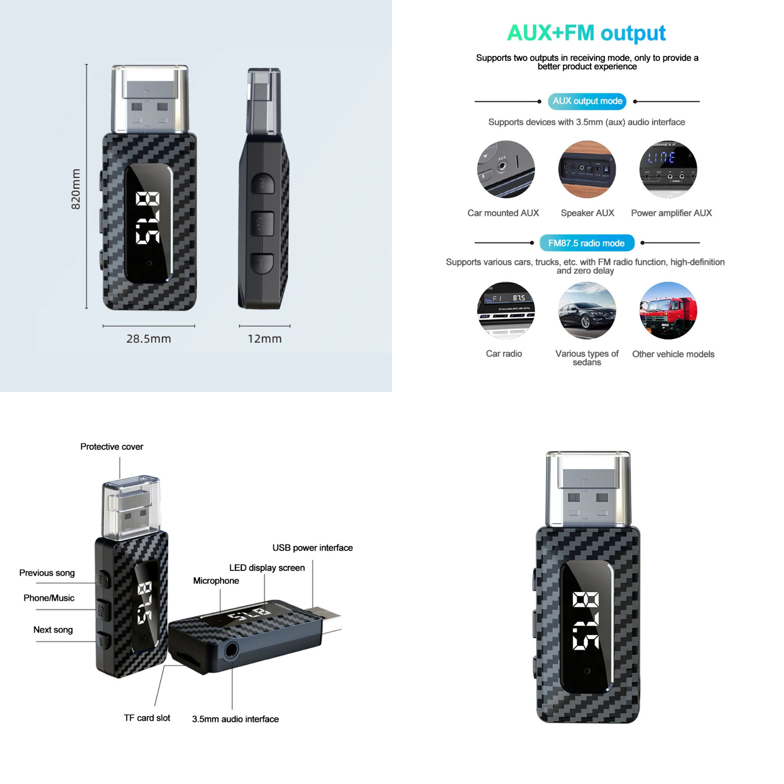 2026 2 in 1 Wireless CarPlay Adapter & Android Auto Wireless Adapter