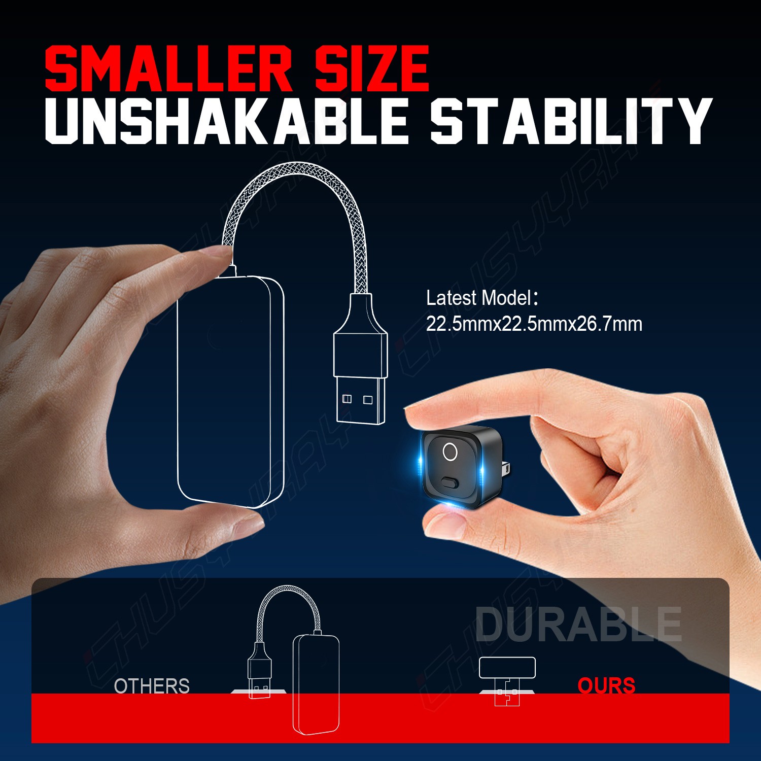 1x 2026 NEW Wireless CarPlay WIFI AI box Android Auto Adapter Converter