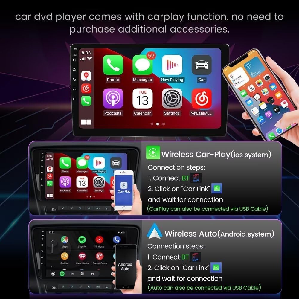 For Benz Smart Forfour Fortwo 453 4+64GB Carplay Car Radio Android 15 WIFI CAM