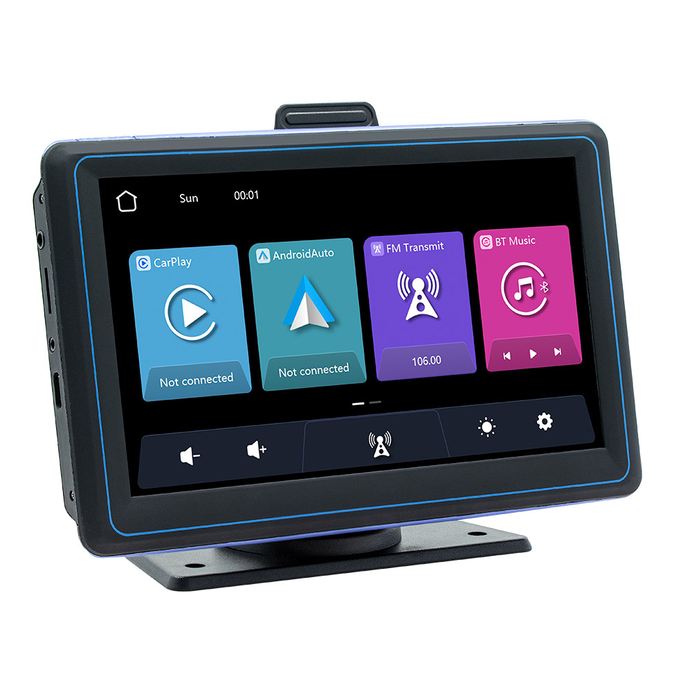 7Inch Portable Car Stereo MP5 Player Wireless Carplay/Android Auto Bluethooth FM