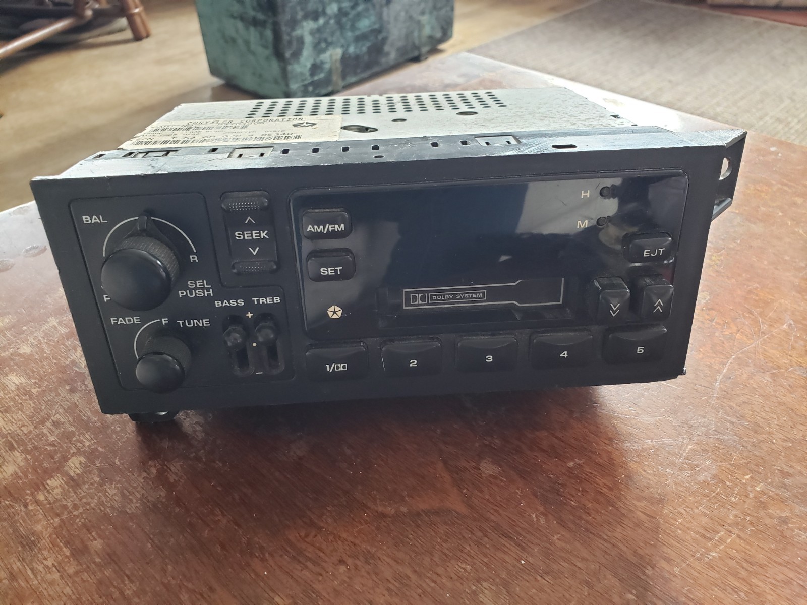 Vintage Chrysler Corporation, OEM, Cassette/radio. P4704305. not Tested