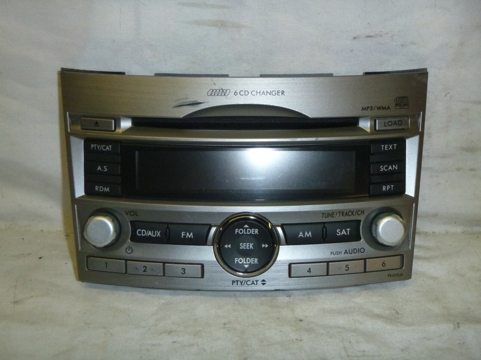 10 11 12 Subaru Legacy Radio 6 Cd Mp3 Wma Face Plate PE605U6 86201AJ60A HJG34