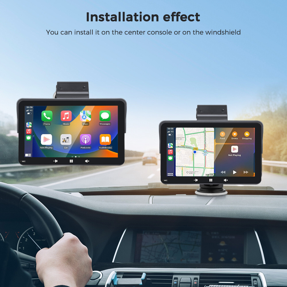 Radio Bluetooth Car Stereo Touch Screen For Apple Carplay DVR MP5 Player FM USB