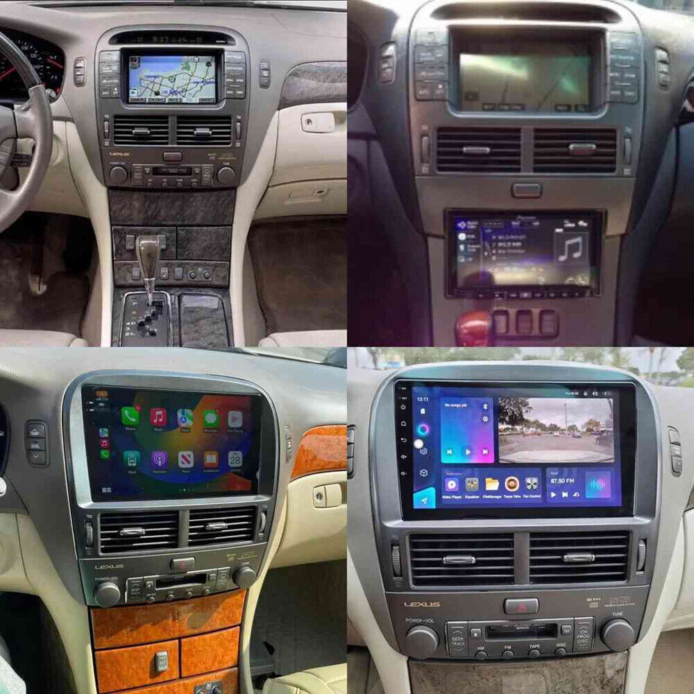 For 2001-2006 Lexus LS430 Carplay Car Radio Stereo Android 13 GPS NAVI WiFi +CAM