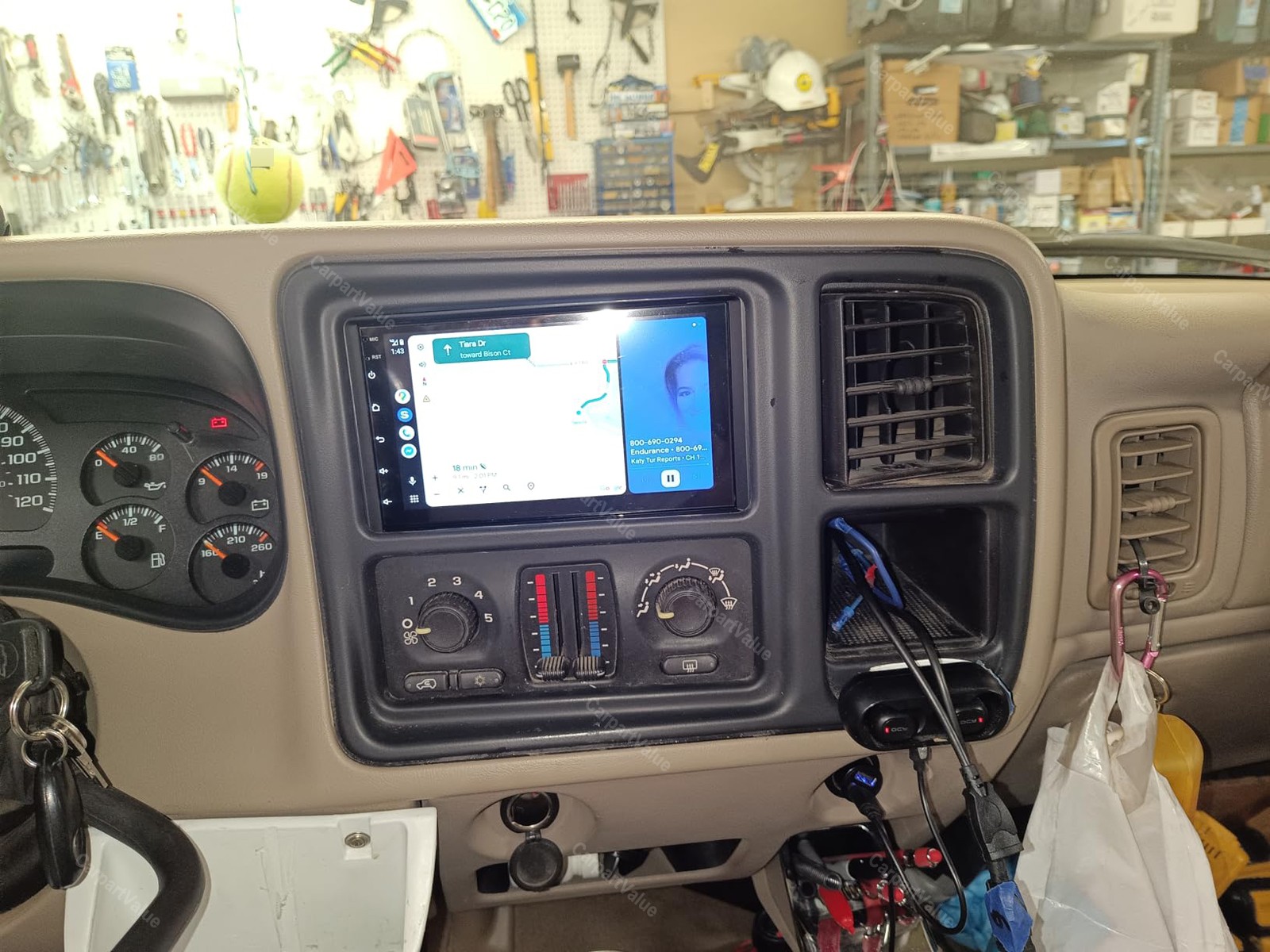 Carplay Android GPS Radio For Chevrolet 2003 2004-2006 Tahoe and Silverado truck