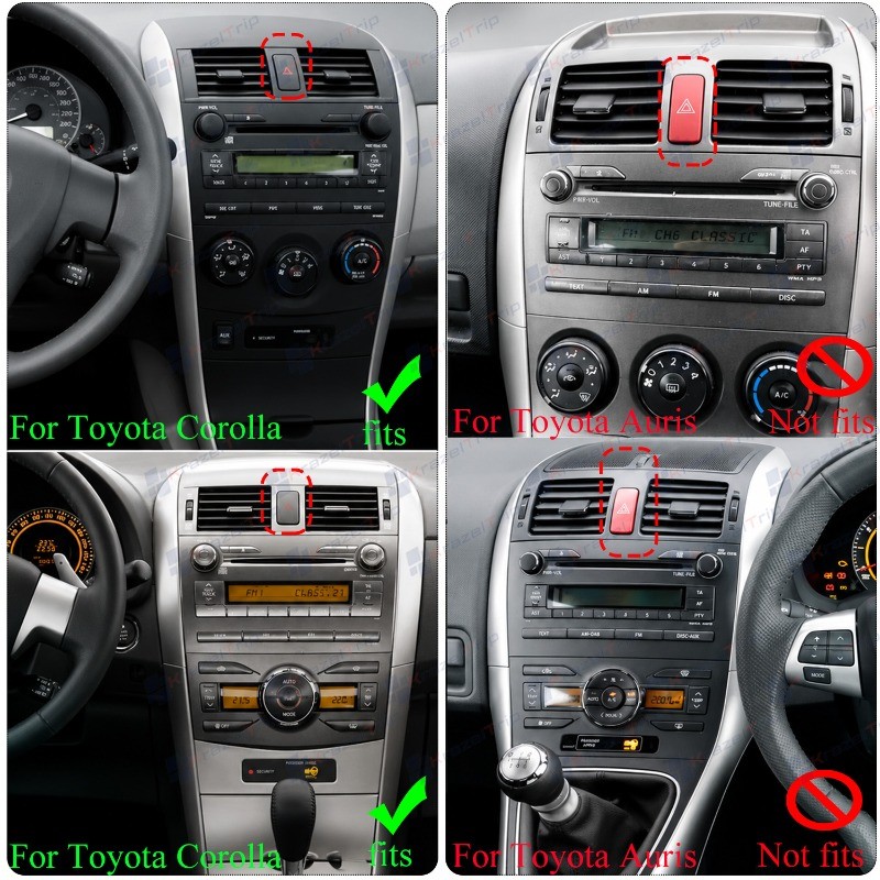 8 Core Car Radio for Toyota Corolla 2006-2013 Carplay Android Stereo Navi WIFI