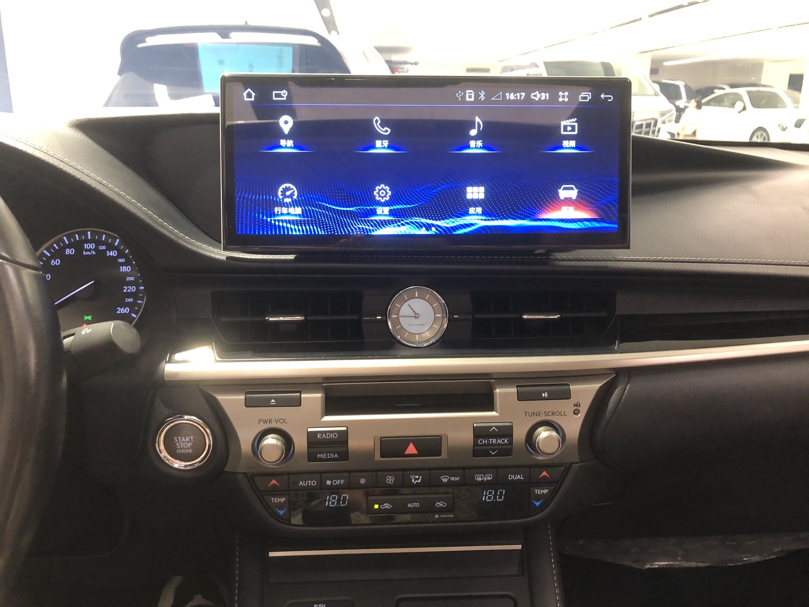 Car Android 13.0 Radio GPS Navi 12.3″ Carplay 4+128G For Lexus ES 2013-2017 LHD