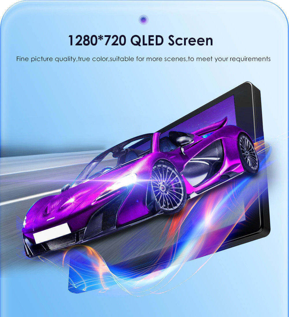 In Dash 10.1″QLED 1280*720 Car Android Octa Core Stereo DSP GPS Radio Carplay US