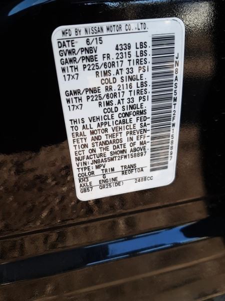 Audio Equipment Radio VIN J 1st Digit Japan Built Fits 12-15 ROGUE 369678