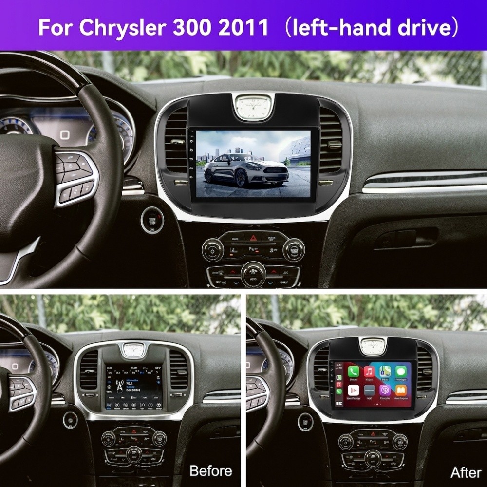 4+64GB Car Stereo Radio For Chrysler 300 2011-2023 Android 15 Carplay GPS+Camera