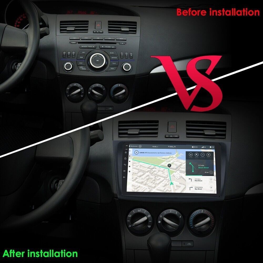 4+64G For 2010-2013 Mazda 3 Android 15 Carplay 8 Core Car Stereo Radio GPS Navi