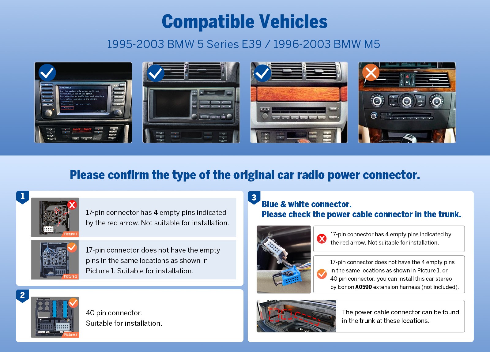 7″Android QLED 6+64 for BMW E39 530i 528i M5 Car Stereo Radio CarPlay GPS WiFi 6