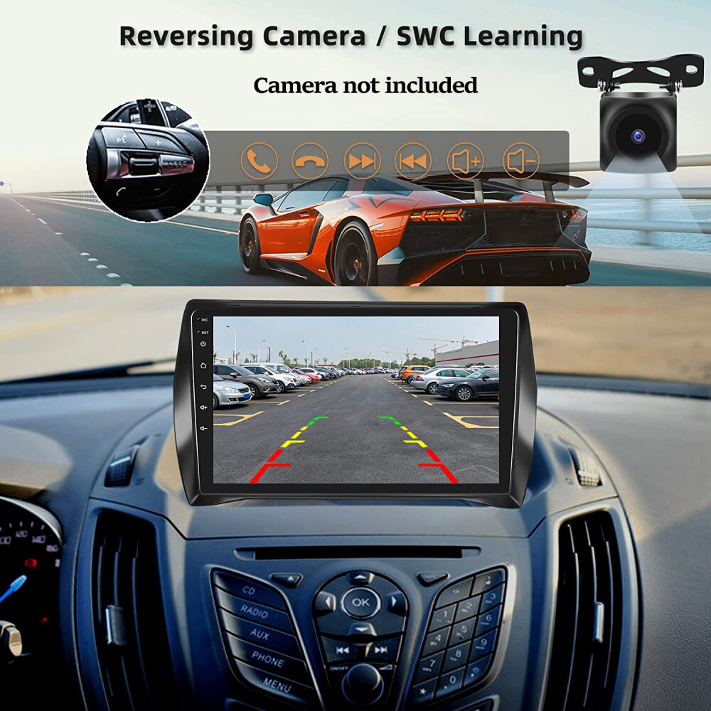 2+32GB For Ford Escape Kuga 2013-2016 Android 13 Car Stereo Radio GPS W/Camera