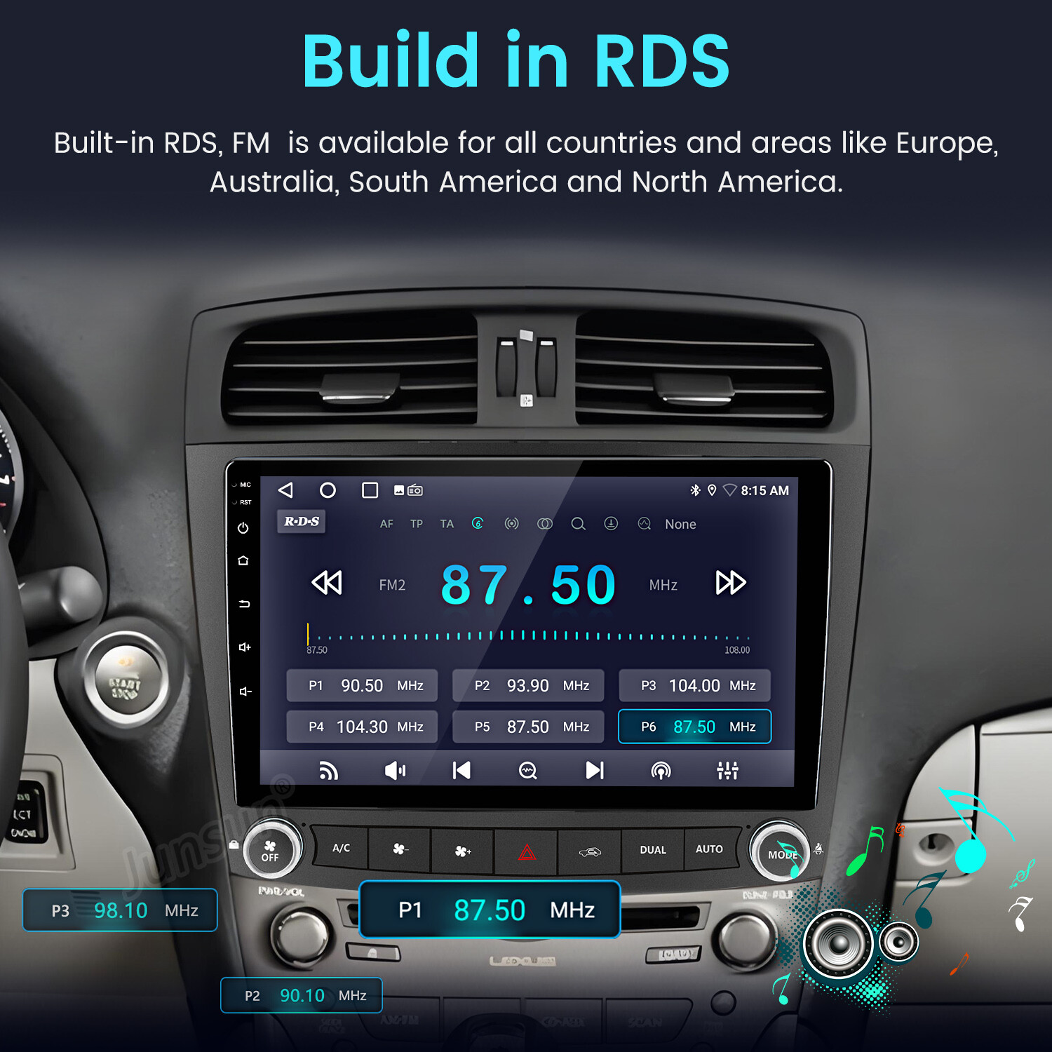 For Lexus IS250 IS350 2005-13 6+128G Android15 Carplay Car Stereo Radio GPS Navi