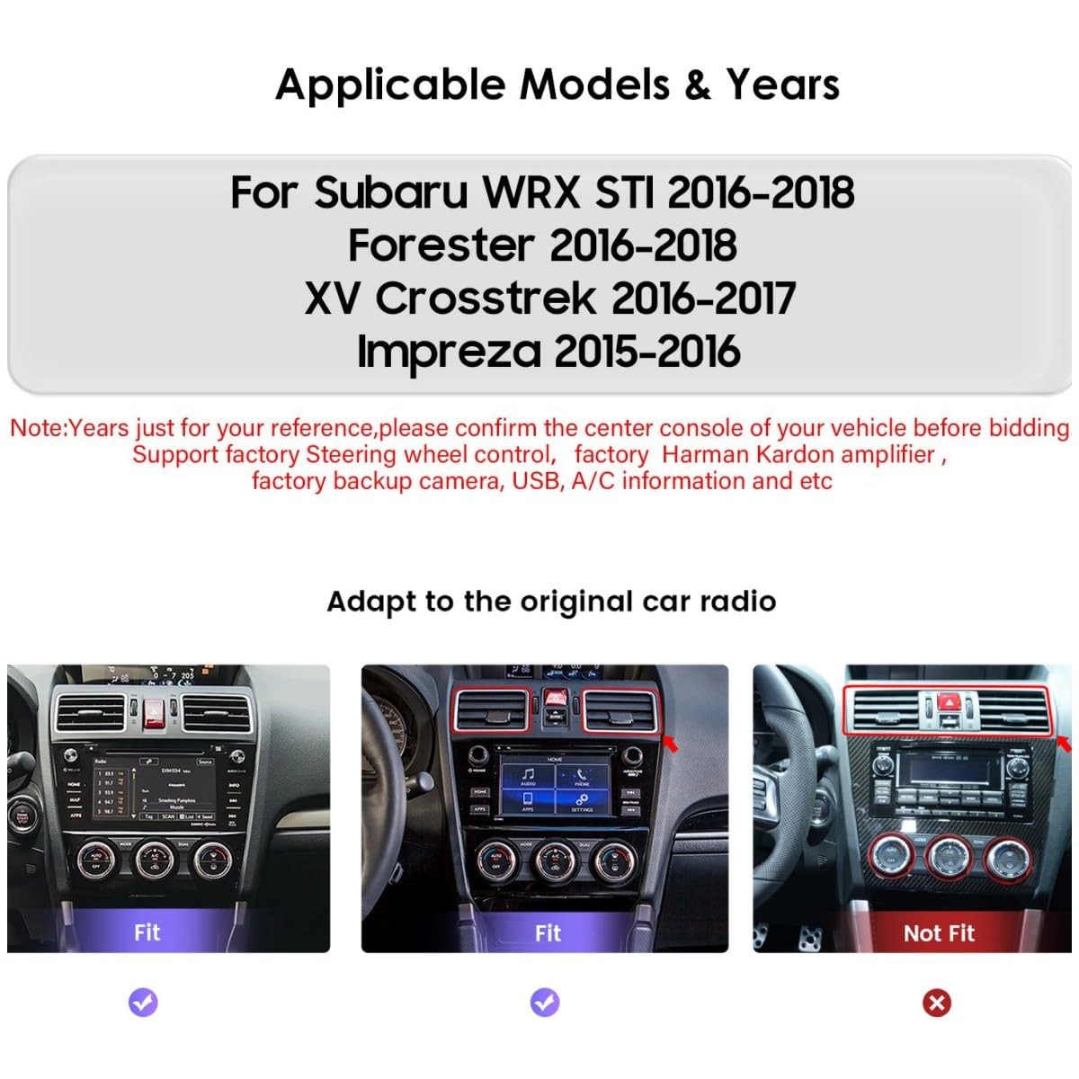 ** NEW 2016-2018 Subaru WRX/Forester | 9″ Stereo | 8-Core | CarPlay | 4G+64GB