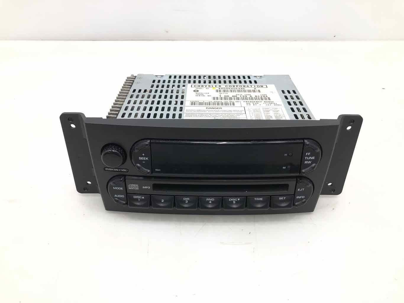 2004-08 Chrylser Pacifica AM-FM-CD Radio Receiver opt RAH Tested OEM#5094564AC