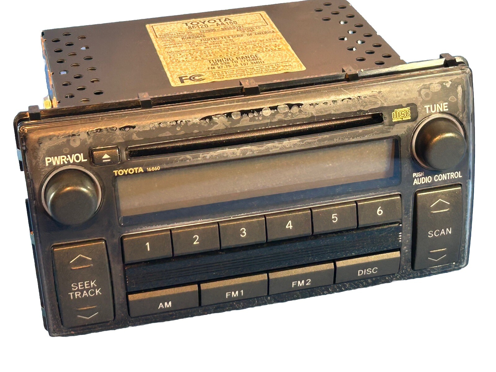Toyota Camry 2005-2006 Radio AM FM CD Player w Aux Upgrade 86120AA160 Face 16860
