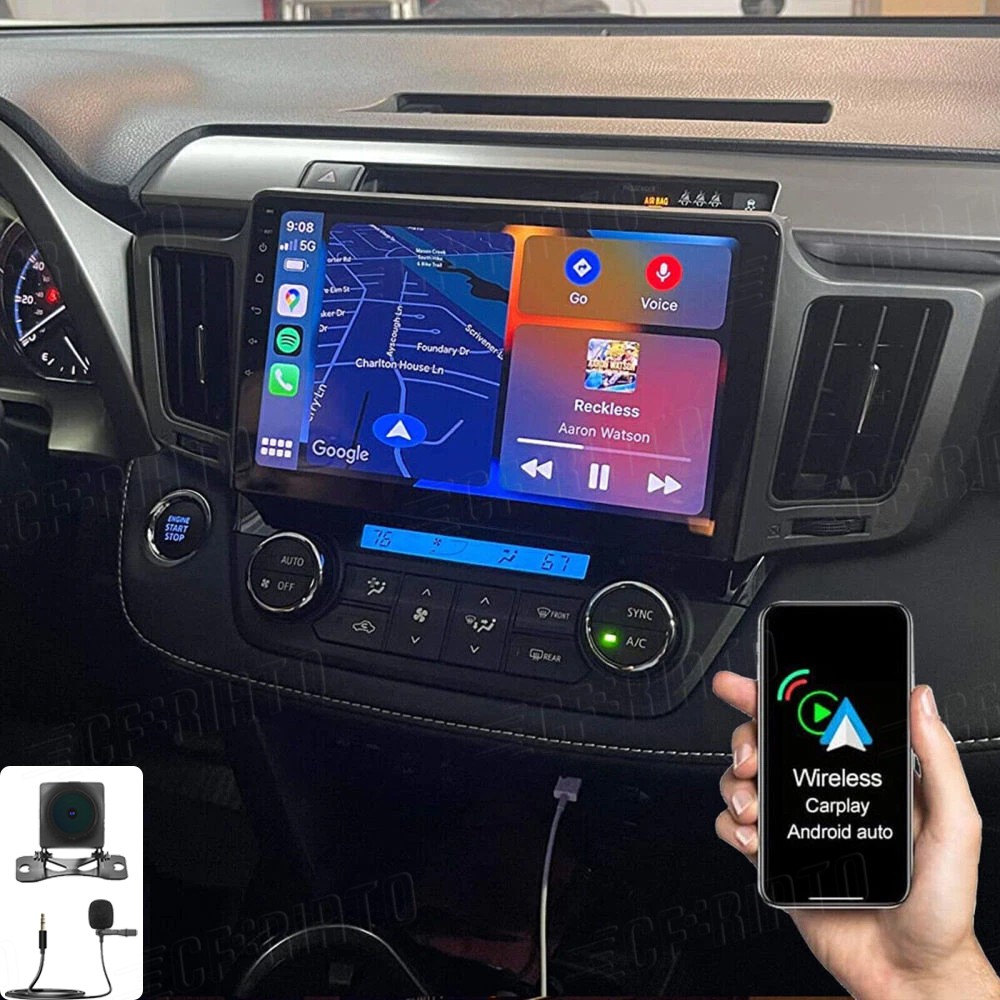 10.1″ For Toyota RAV4 2013-2018 Carplay Car Stereo Radio GPS NAVI Android 15 Cam