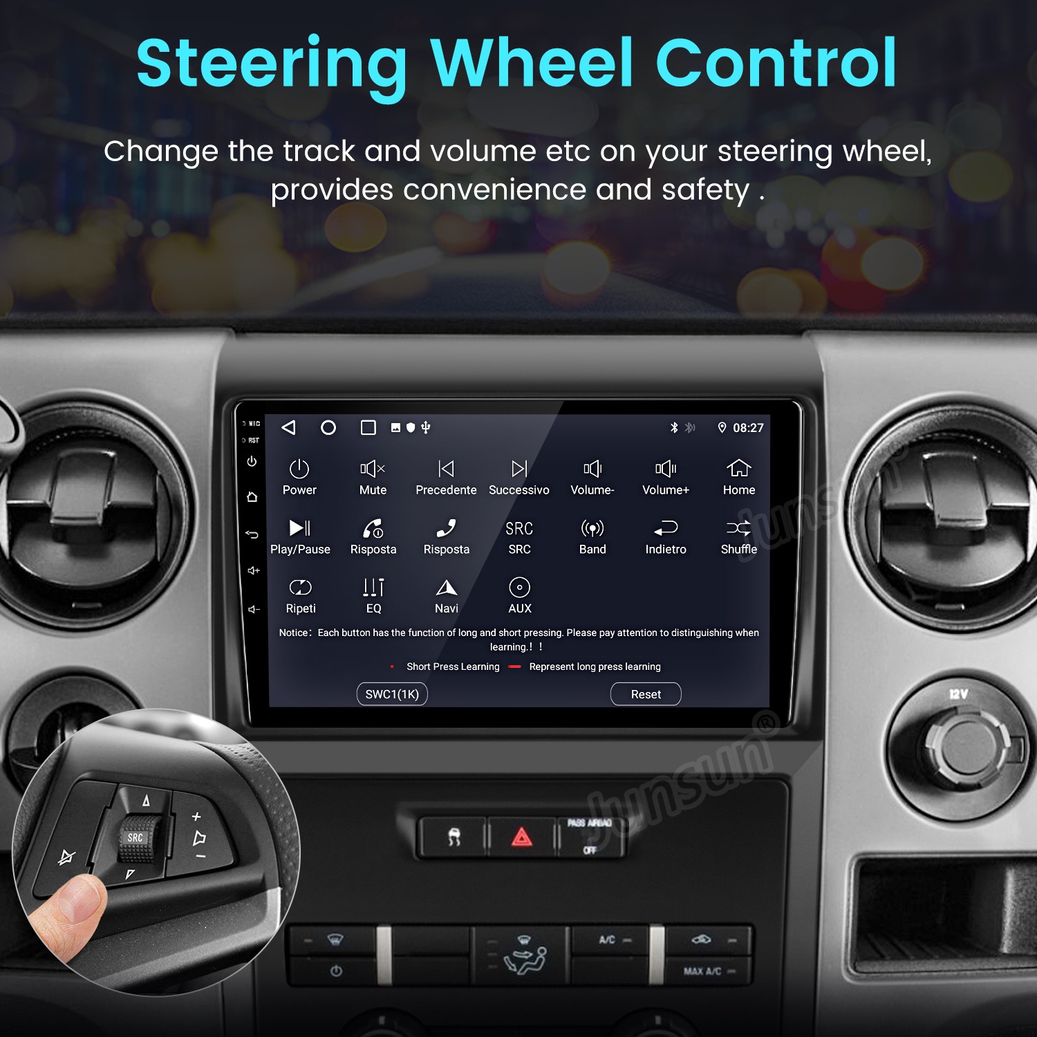 For Ford F-150 F150 2009-2012 Car Radio GPS Navi 8Core Carplay Android 15 6+128G