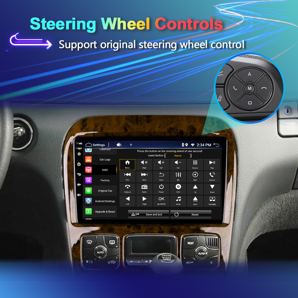 For Mercedes-Benz S Class W220 CAR PLAY ANDROID 14 AUTO CAR STEREO HEAD UNIT AHD