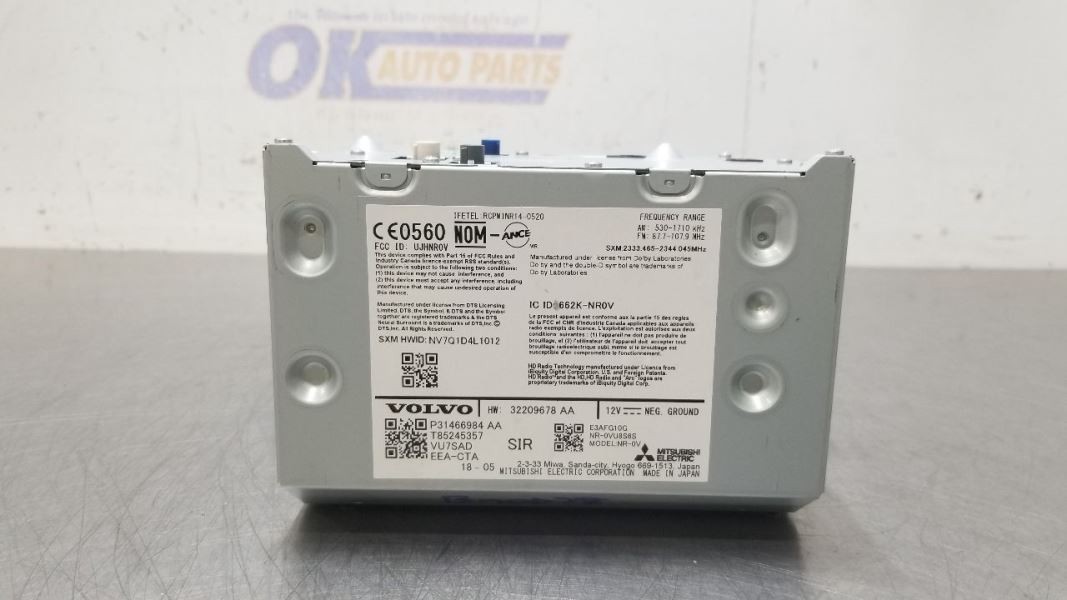 19 2019 VOLVO XC60 OEM RADIO RECEIVER 31466984