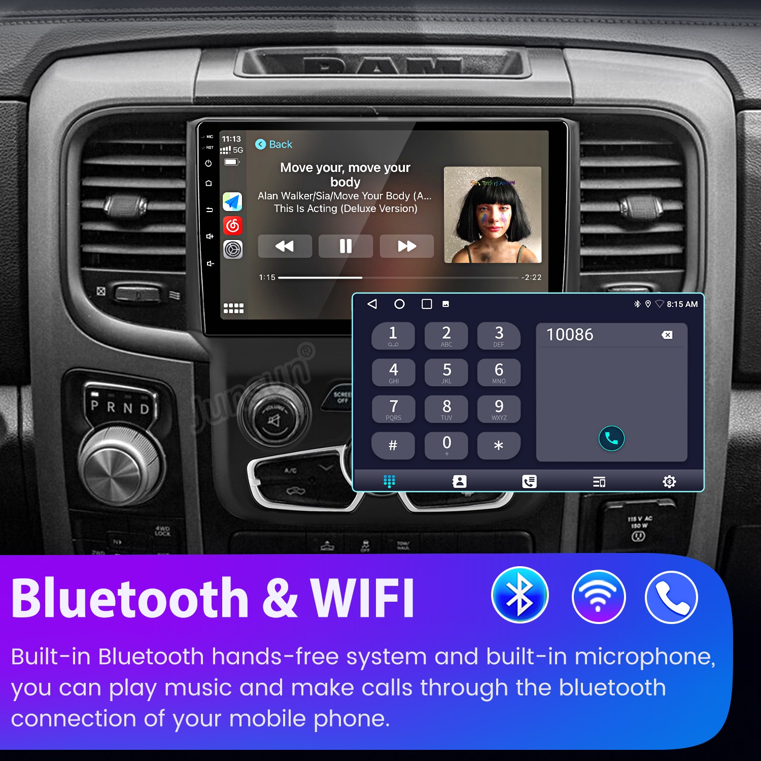 4+64GB Android13 Carplay For Dodge Ram 1500 2500 3500 2013-18 Car Radio GPS Navi