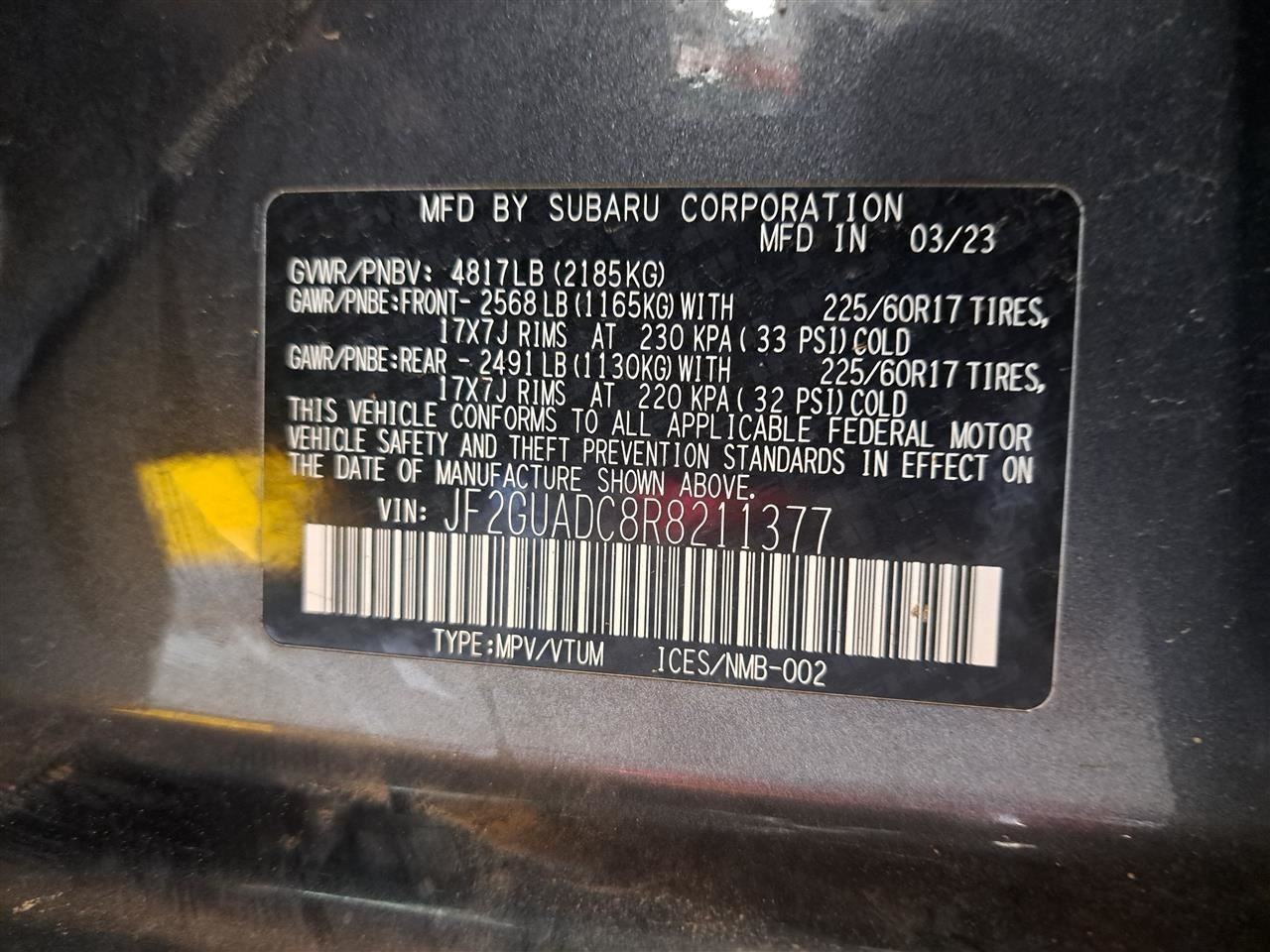 2024 Crosstrek Stereo Radio Receiver,86422fn640 Sku#4202888