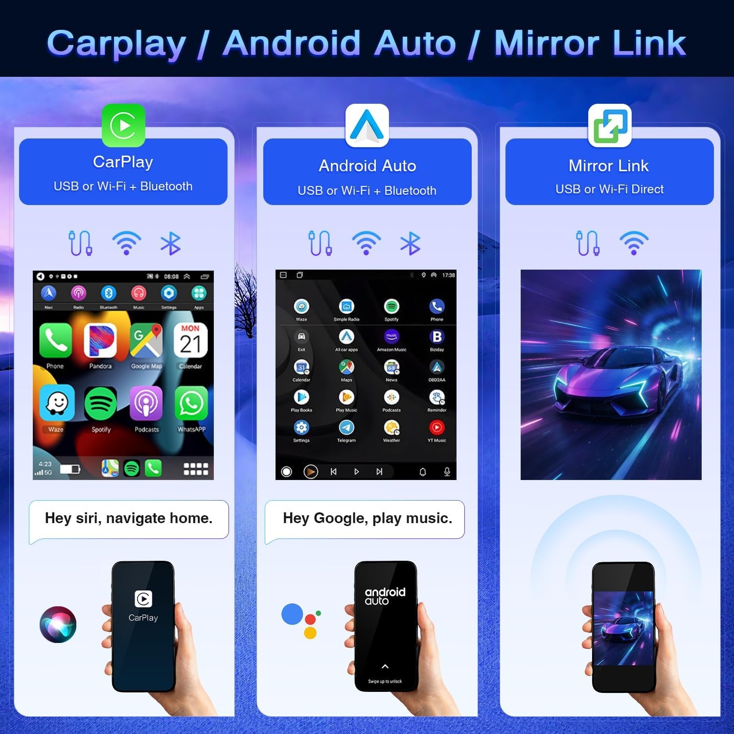 For Ford F150 2009-2014 Android 13 Apple CarPlay Stereo Radio GPS Navi WIFI 64GB