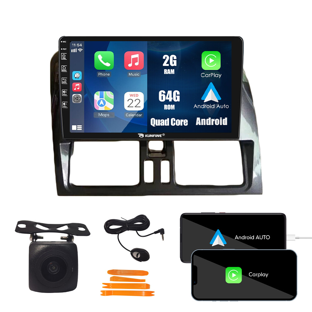 For Volvo XC60 2014-18 Carplay Android Car Stereo Radio GPS Navi WiFi 64G BT