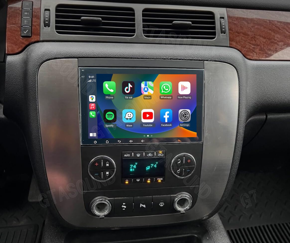 For Chevrolet Avalanche 2007-2013 Radio GPS Head Unit CarPlay & Android Auto