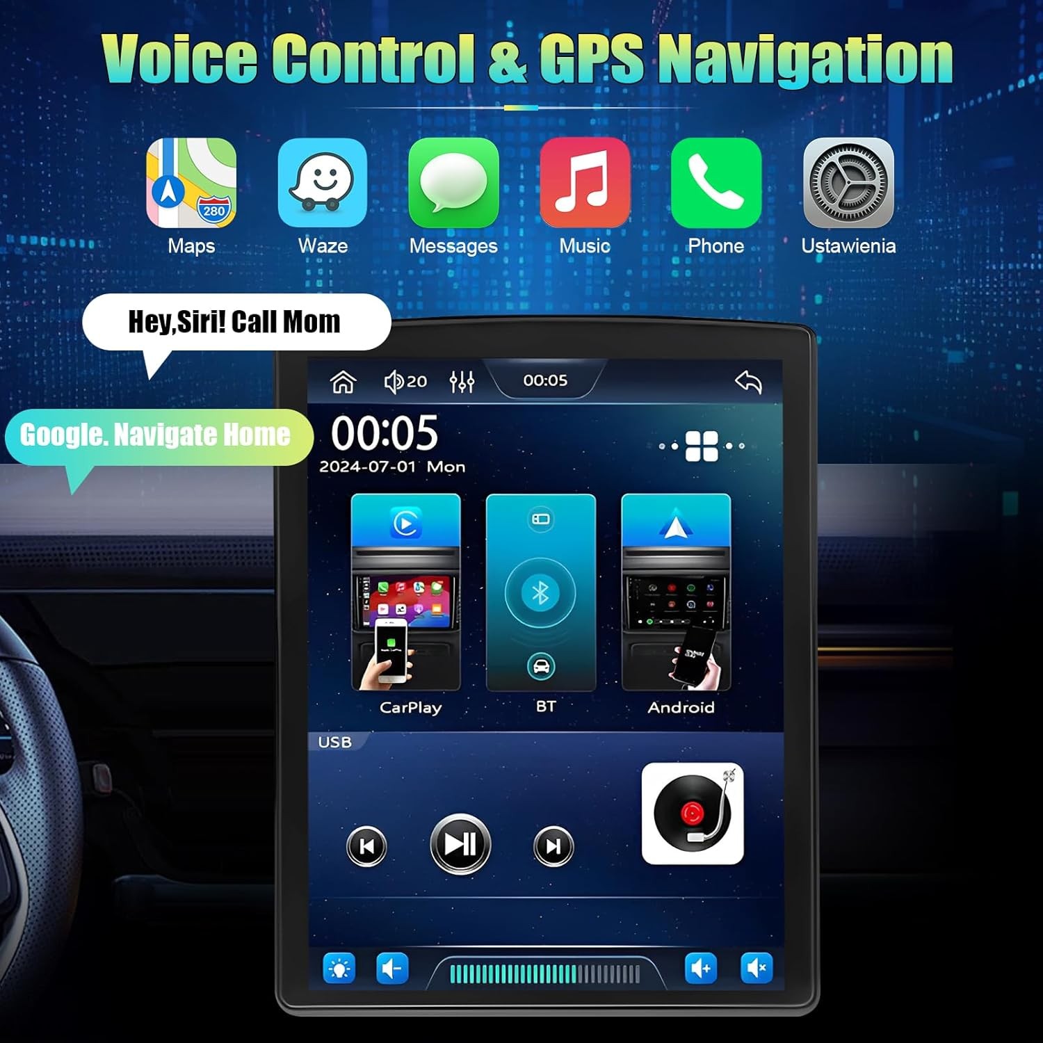 Fit for Ford F150 2009-2014 Android 13 Carplay Car Stereo GPS Navi Radio WIFI BT