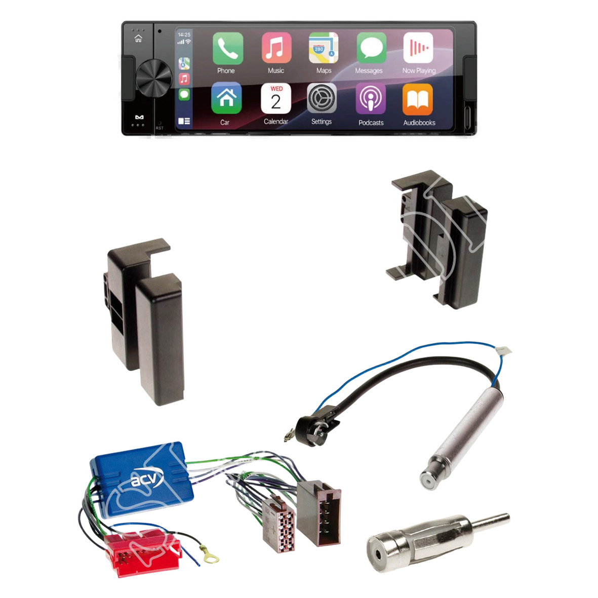 Ampire CPR60 radio DAB + Bluetooth with installation kit for Audi A4 (B5)