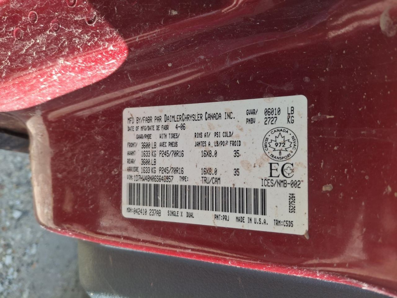 Audio Equipment Radio Receiver Radio AM-FM CD Player Fits 05-07 DAKOTA 4019218
