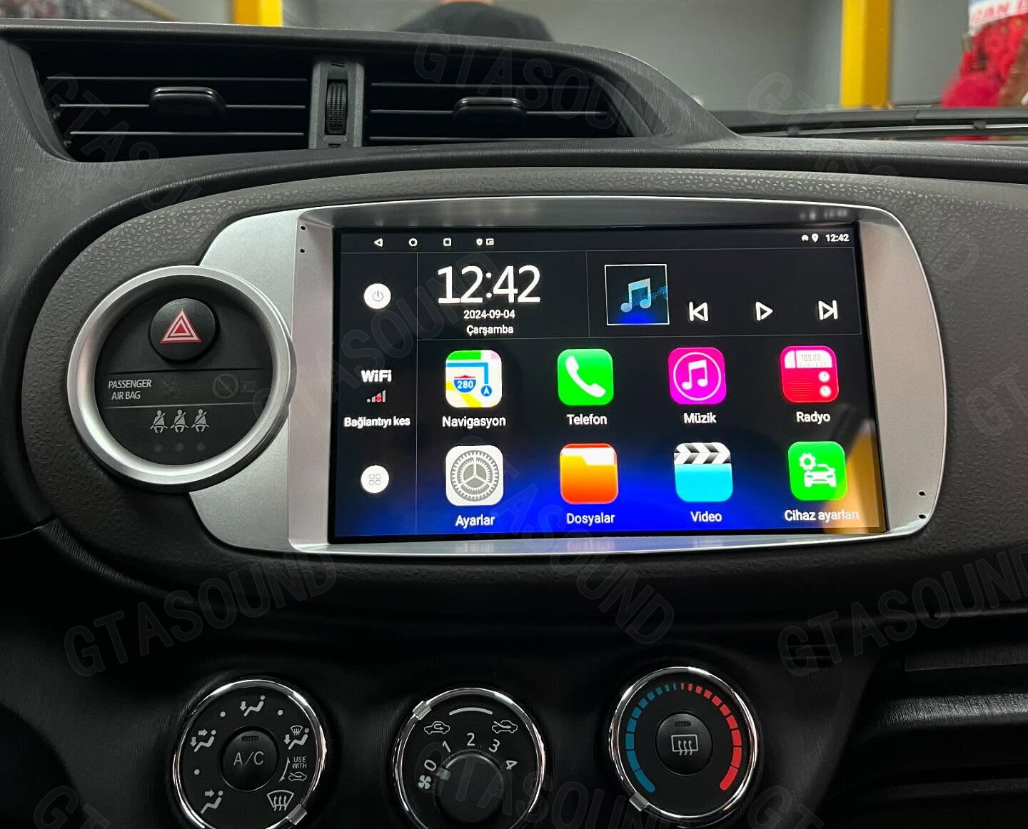 Para Toyota Yaris 2012-2017 Estéreo de coche con GPS Radio Android Auto CarPlay