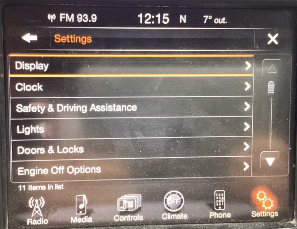 2013-2016 RAM 1500 UCONNECT Multi Media Radio Bluetooth VP3 CA 8.4″ 68258676 OEM