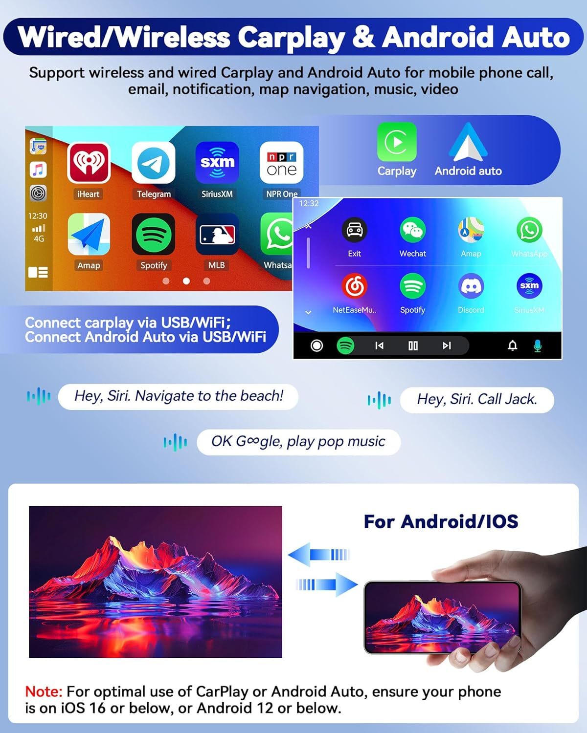 Carplay For Nissan Pathfinder 2005-2010 Car Radio Stereo Android 13 Navi WiFi FM